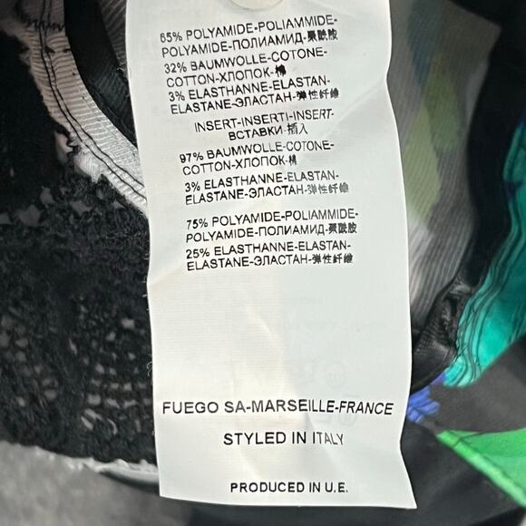 Fuego Woman Jacket Womens 8 Black Multicolor Mixed Media Full Zip Artsy Chic NEW - Picture 15 of 16